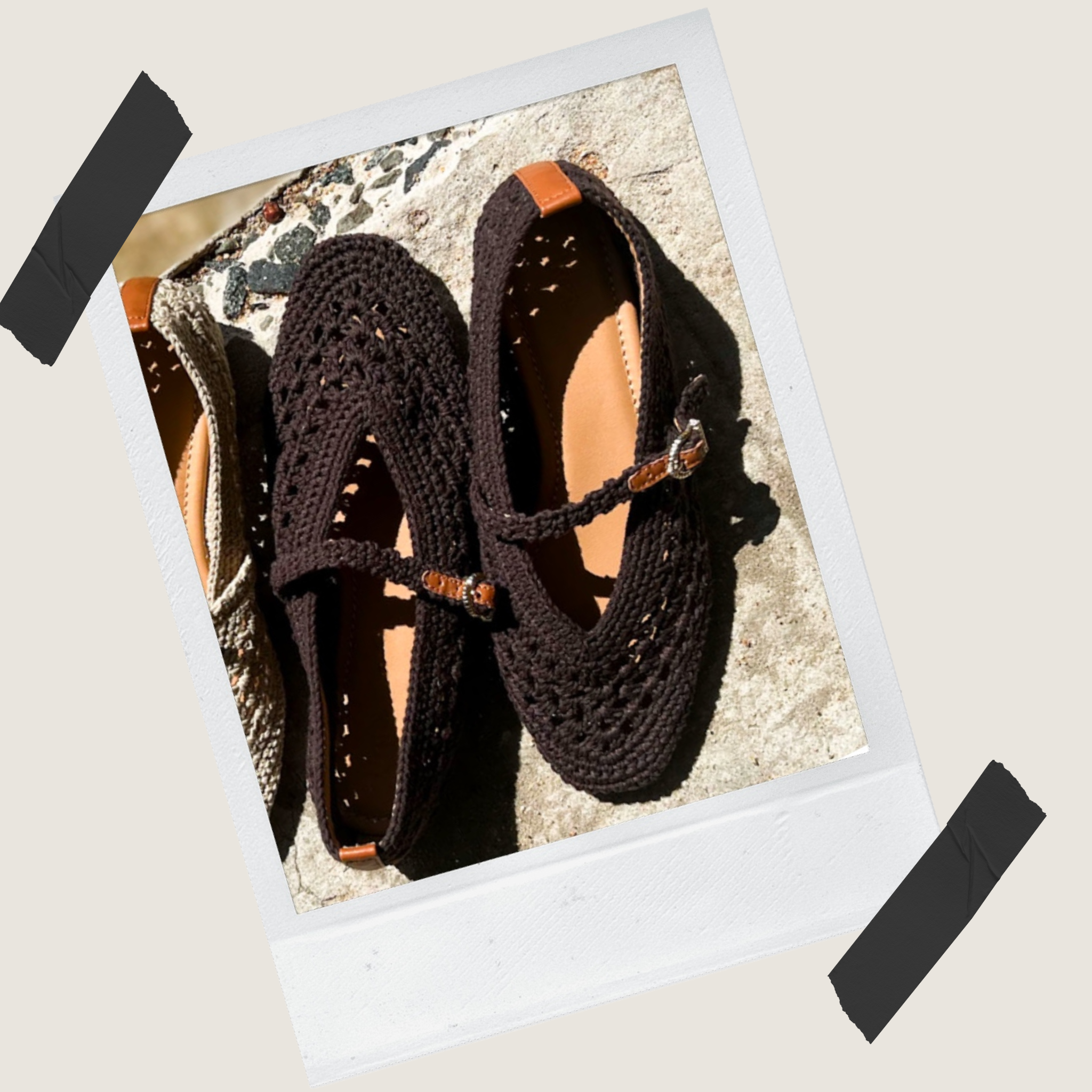 Clove Crochet Flat - Chocolate