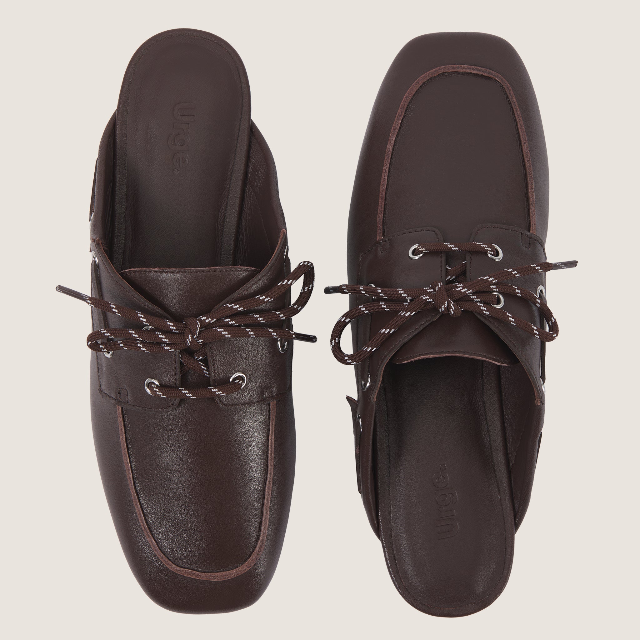 Seaside Mule - Dark Brown Leather