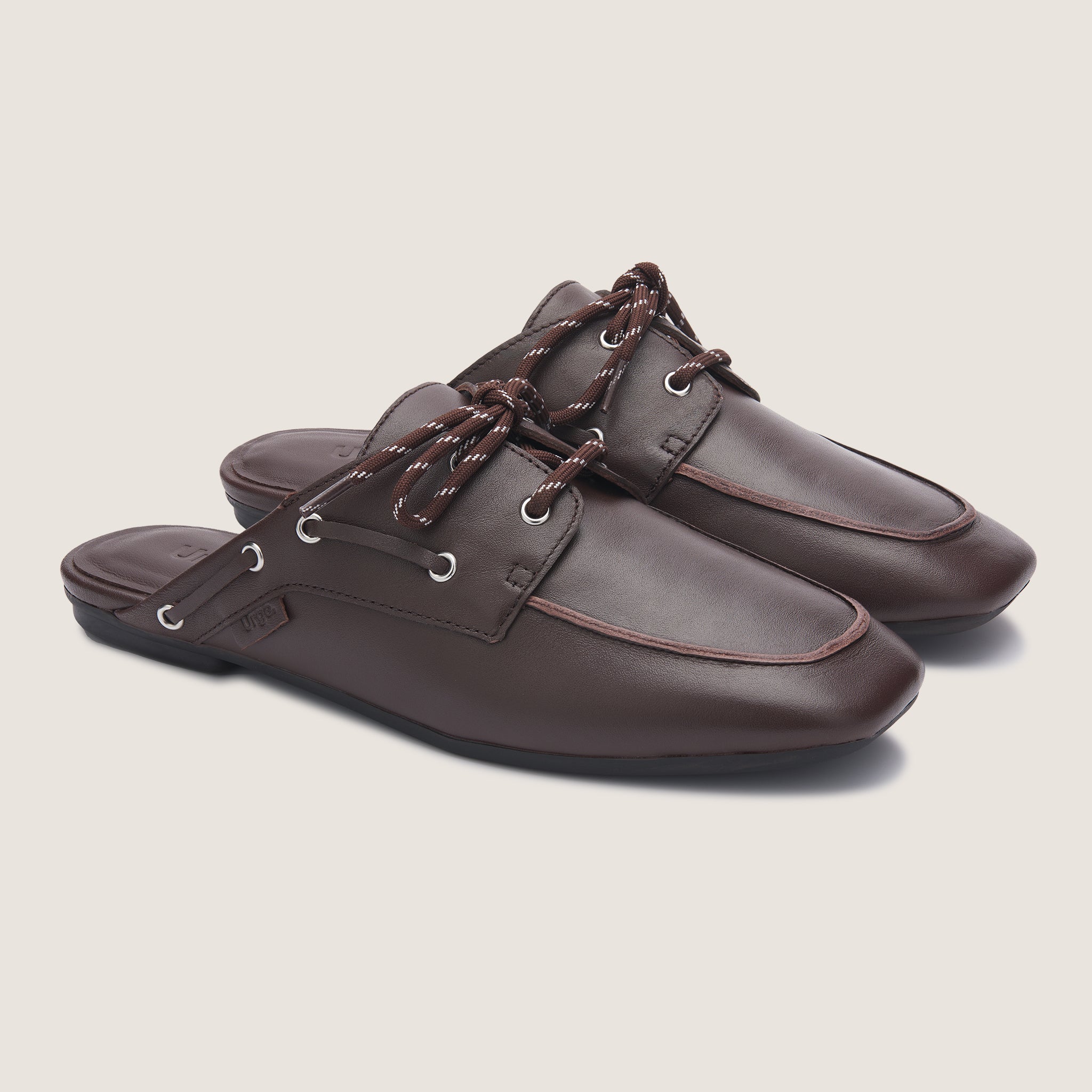 Seaside Mule - Dark Brown Leather