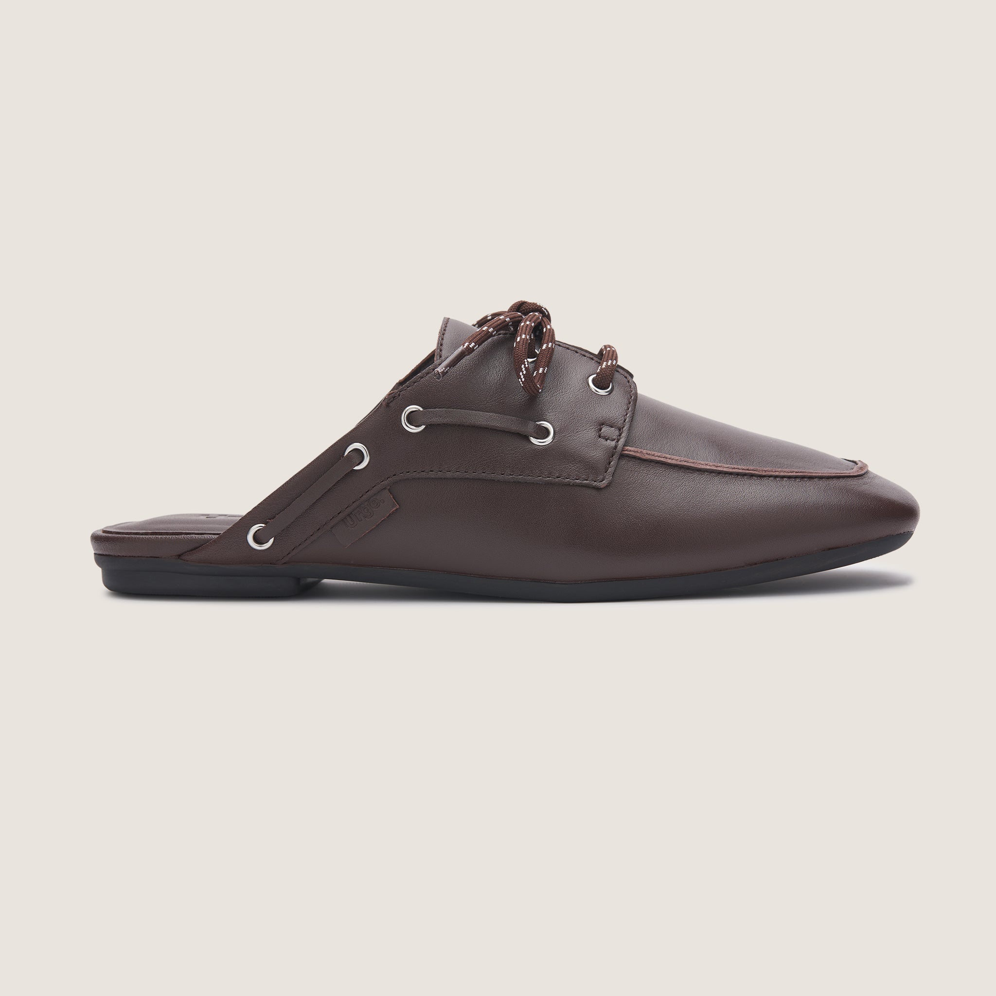 Seaside Mule - Dark Brown Leather