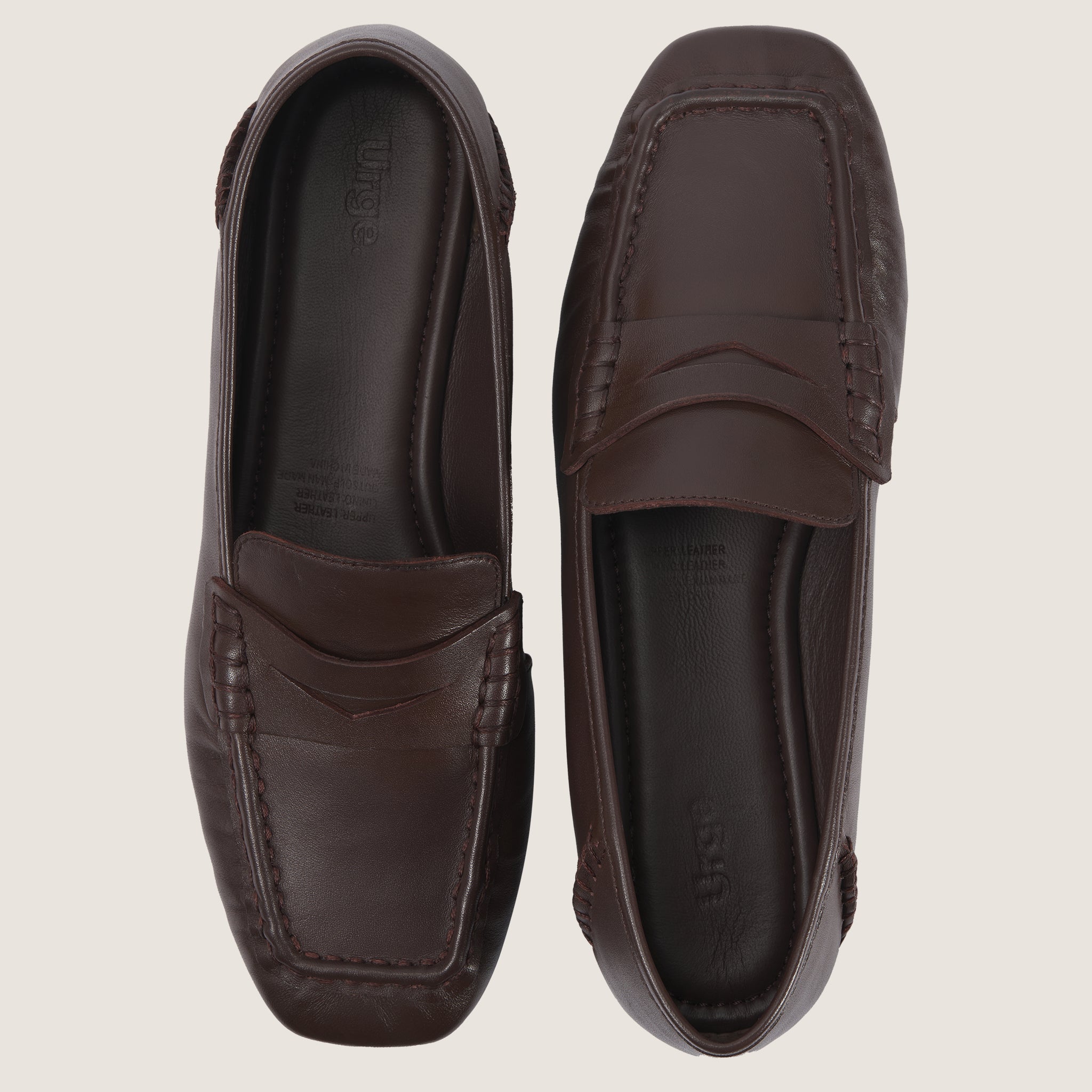 Stereo Moccasin - Dark Brown Leather