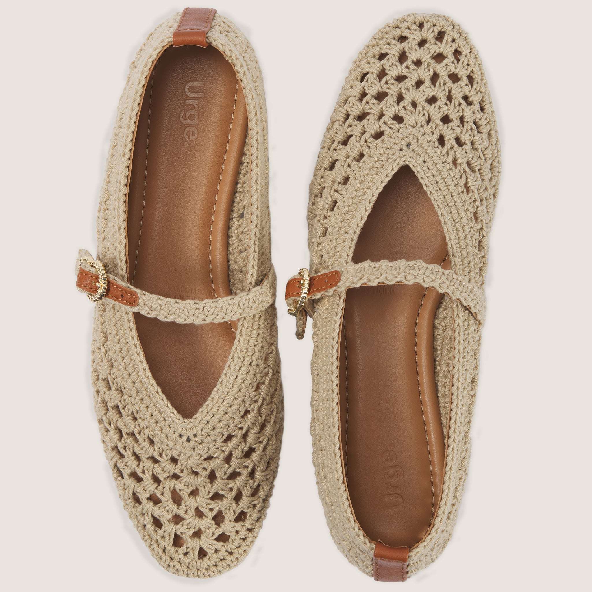 Clove Crochet Flat - Cream